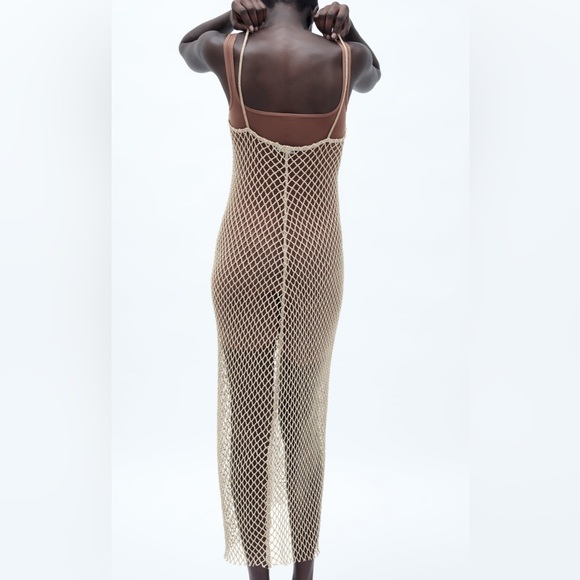 Zara metallic bathing suit coverup size small - Picture 4 of 4